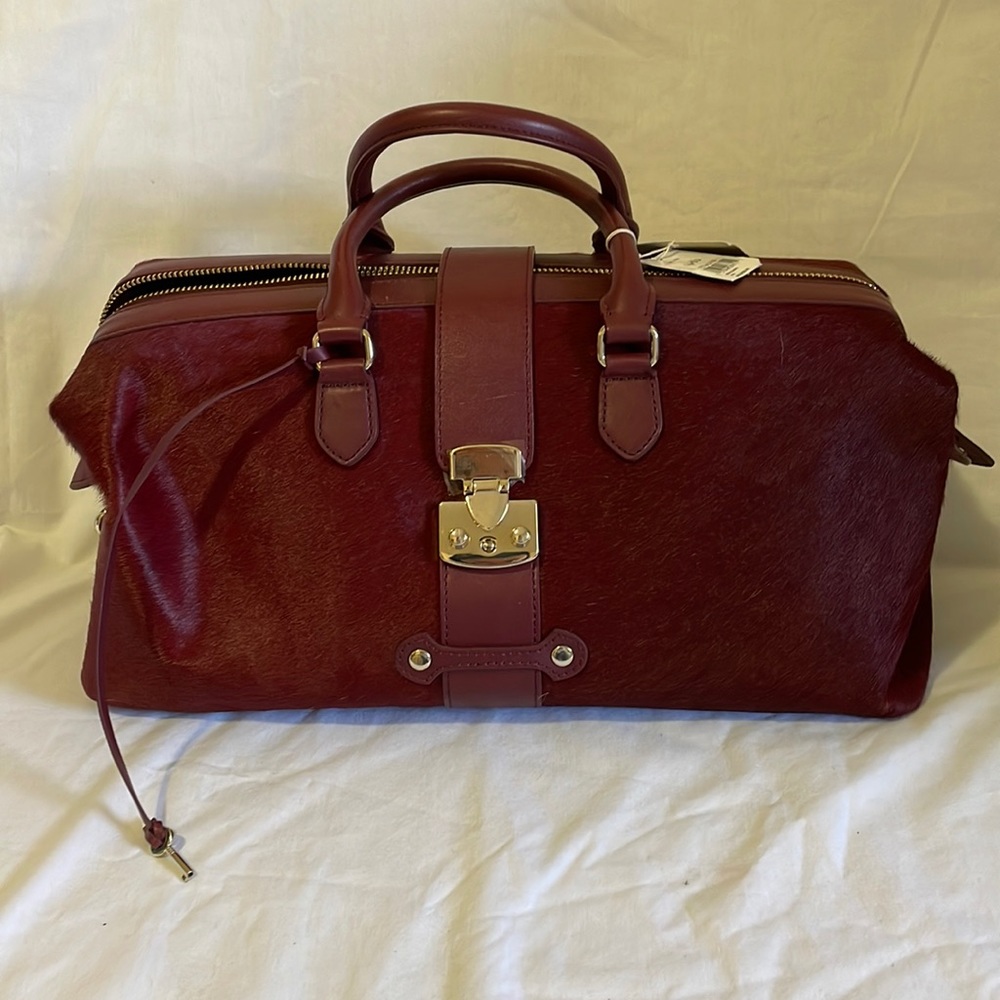 Joe Fresh Calfskin & Leather Duffle bag